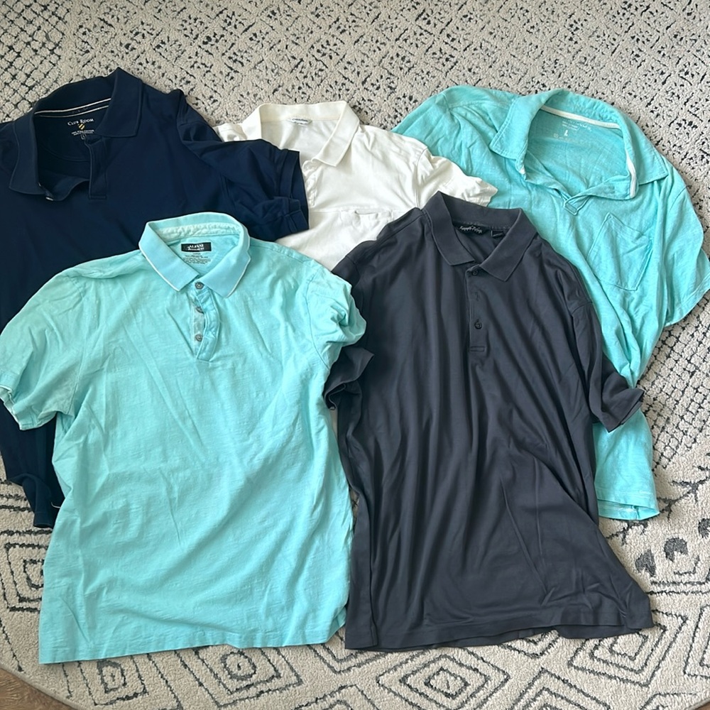 Men’s polo bundle, size Large